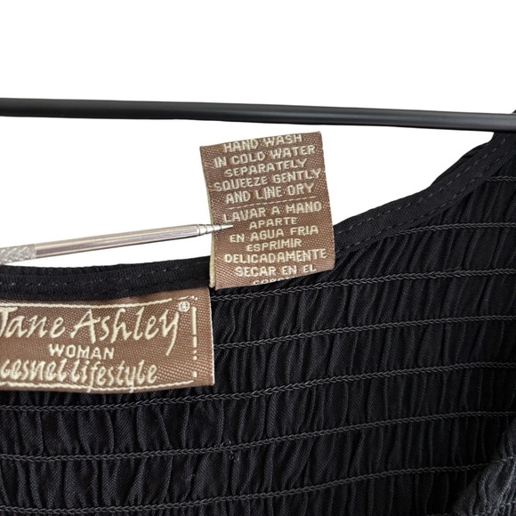 Smocked Floral Embroidered Maxi Sundress 2X Sleeveless Cottagecore Boho Peasant - Picture 4 of 16